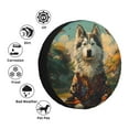 thumbnail image 4 of Balery Forest Maple Leaf Husky Cubiertas para Neumáticos - Protector Resistente para Neumáticos de Camioneta, SUV, Remolque, Camper y RV-15 inch, 4 of 6