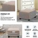 thumbnail image 4 of 2025 Latest Model Ottoman Cover, Jacquard Rectangle Stool Covers, Soft Elastic, 4 of 5