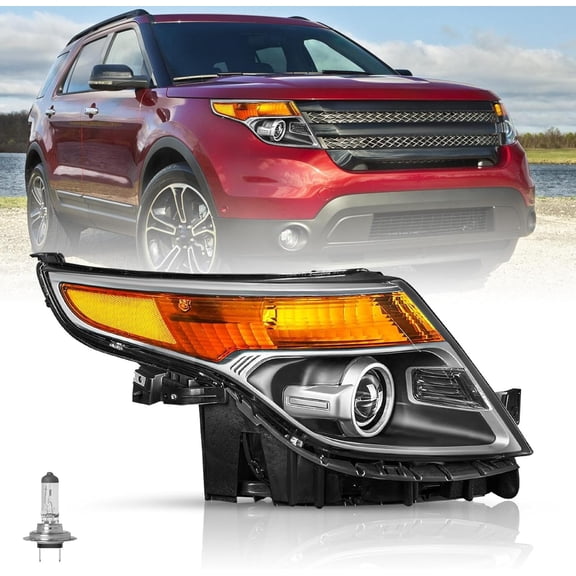 For 2011-2015 Ford Explorer Headlight Factory Halogen Passenger Side Headlamp