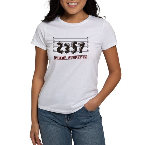 CafePress - The Prime Number Suspects T Shirt - Women's Classic T-Shirt
