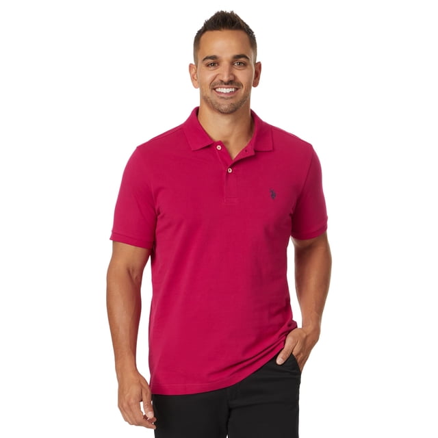 Remera Polo U.S. Polo Assn. de Algodón Piqué Frambuesa Talle M