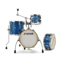 Sonor AQX Micro 4-Piece Drum Shell Pack(Blue Ocean Sparkle)