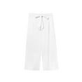 thumbnail image 4 of Summer Akafmk Summer Womens Shorts,Plus Size Women Cotton Linen Shorts,Pants Women Tie Front Plus Size High Waisted Dress Pants Business Casual Straight Leg Work Pants with Pockets, 4 of 5