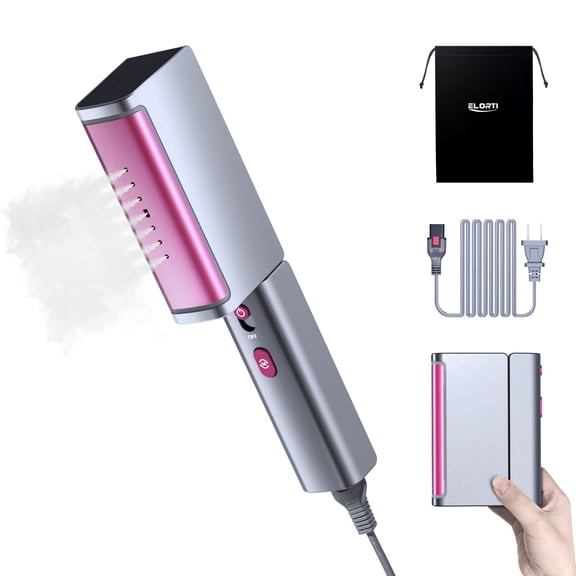 Travel Steamer for Clothes, 1200W Foldable Garment Steamer, Dual Voltage 110–220V, 15s Heat-Up, 110ml Water Tank, Portable for Travel & Home