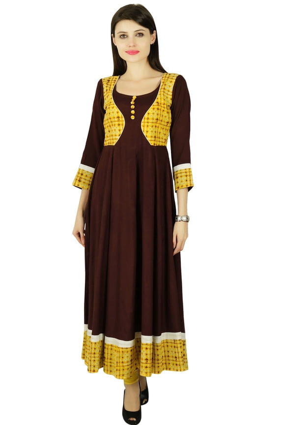 Kurta Tie Dyed Casual Designer Women Ethnic Kurti Rayon Top Tunic Dress