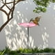 thumbnail image 3 of Comedero para pájaros de exterior, bonito y resistente, de metal, decorativo y con forma de baño para pájaros. Rosa, 3 of 9
