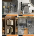 thumbnail image 6 of Towel Bar, Upgraded Swivel Towel Rack Aviation Aluminium Four in ONE Towel Racks for Bathroom Space Saving Swing Out 180° Rotation Towel Hanger Holder Wall Mount White, 6 of 6