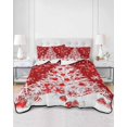 thumbnail image 3 of Red Christmas Tree Twin XL Size Down Alternative Comforter, Lightweight Comforter Quilt Bedding Set with Pillow Shams Balls Xmas Snowflake Winter All Seasons Bed Comforter Duvet Insert 68"x98", 3 of 7
