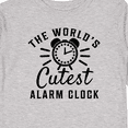 thumbnail image 4 of Inktastic The Worlds Cutest Alarm Clock Boys or Girls Long Sleeve Toddler T-Shirt, 4 of 5