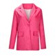 thumbnail image 4 of Blazer Chaquetas Para Mujer Blazers Color Sólido Botón Bolsillo Recreativo Manga Larga Traje Abrigo Tops Odeerbi ODB132394, 4 of 7