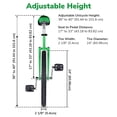 thumbnail image 3 of Yescom 24 Inch Outdoor Unicycle Adjustable Seat Circus Bike for Adults Teenagers Kids, Green, 3 of 9