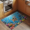 thumbnail image 2 of Ocean Diving Cat Entryway Rug 2'x3'&nbsp; Non Slip Front Door Mats, Coastal Coral Fish Marine Life Entrance Rugs Indoor Outdoor Carpet, Washable Floor Mats Small Area Rug for Bedroom Kitchen, 2 of 8