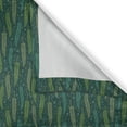 thumbnail image 4 of Ambesonne Floral Valance Pack of 2, Exotic Tropic Hawaii Leaves, 54"X12", Dark Green, 4 of 5