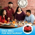 thumbnail image 6 of Uxcell Desk Call Bells, Dinner Desk Front Bell for Service with Metal Anti-Rust Construction for Hotel Restaurants Black/Red, 6 of 7