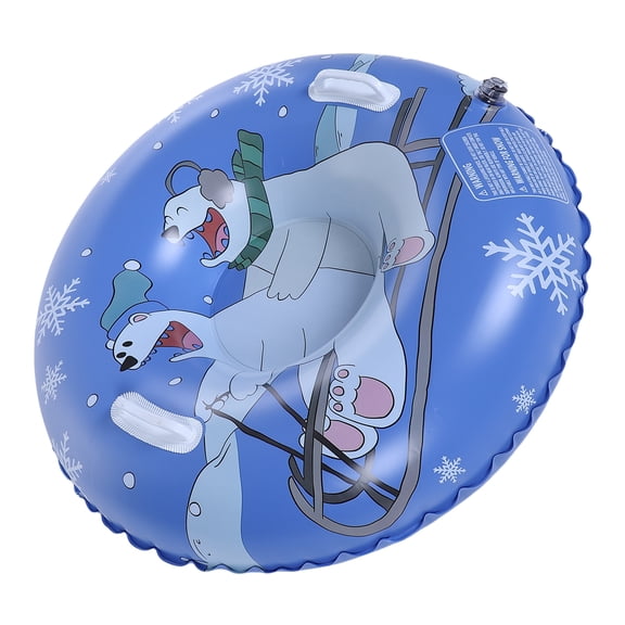 Sledding Tube Inflatable Snow Tube Thickened Bottom 36 Inch Kids Sled With Handles 2 Repair Patches For Winter Outdoor Sledding