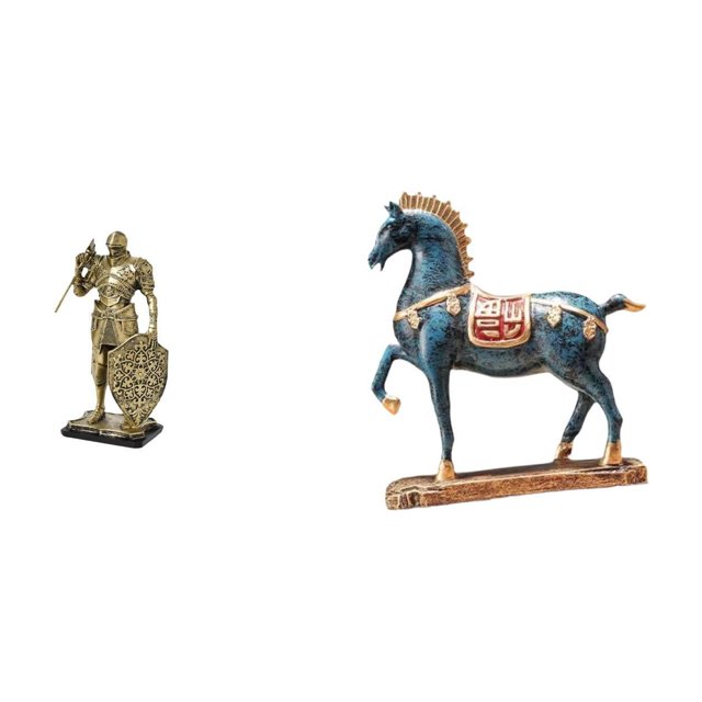 Figura de resina de un caballo nórdico, escultura de arte abstracto, adorno para escritorio, armario, mesa de oficina, centro de mesa, entrada, sala d