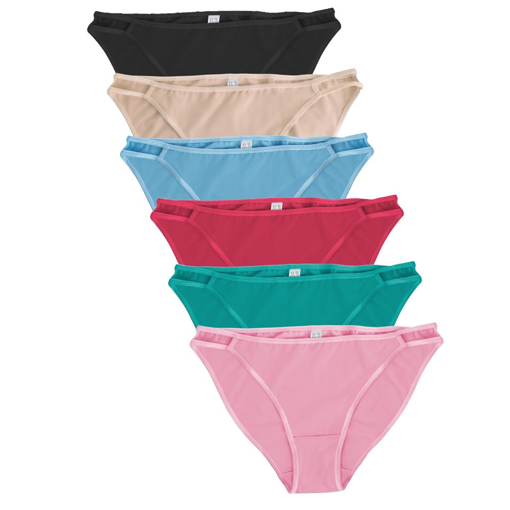 Jo & Bette Jo & Bette 6 Pack Cotton Bikini Womens Underwear String