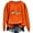 Orange-Tops, variant on Inverlee Womens Thanksgiving Sweatshirts Plus Size Turkey Pumpkin Graphic Sweatshirt Fall Long Sleeve Loose Fit Shirts Crewneck Tunic Tops Outfit