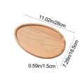 thumbnail image 3 of Bfogop Easter Wooden Serving Platters Egg Shape Charcuterie Boards Spring Easter Wood Trays Wooden Snack Dish Plates for Spring Holiday Presents 7x11 Inch, 3 of 6