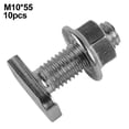 thumbnail image 1 of 10pcs T type screw & flange nut 304 Stainless Steel for Photovoltaic Module, 1 of 11