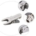 thumbnail image 6 of Luxshiny 1Pack Stainless Steel Spherical Pinch Clamp for Laboratory Equipment Joint Connection 6.00x3.00x2.00cm, 6 of 8