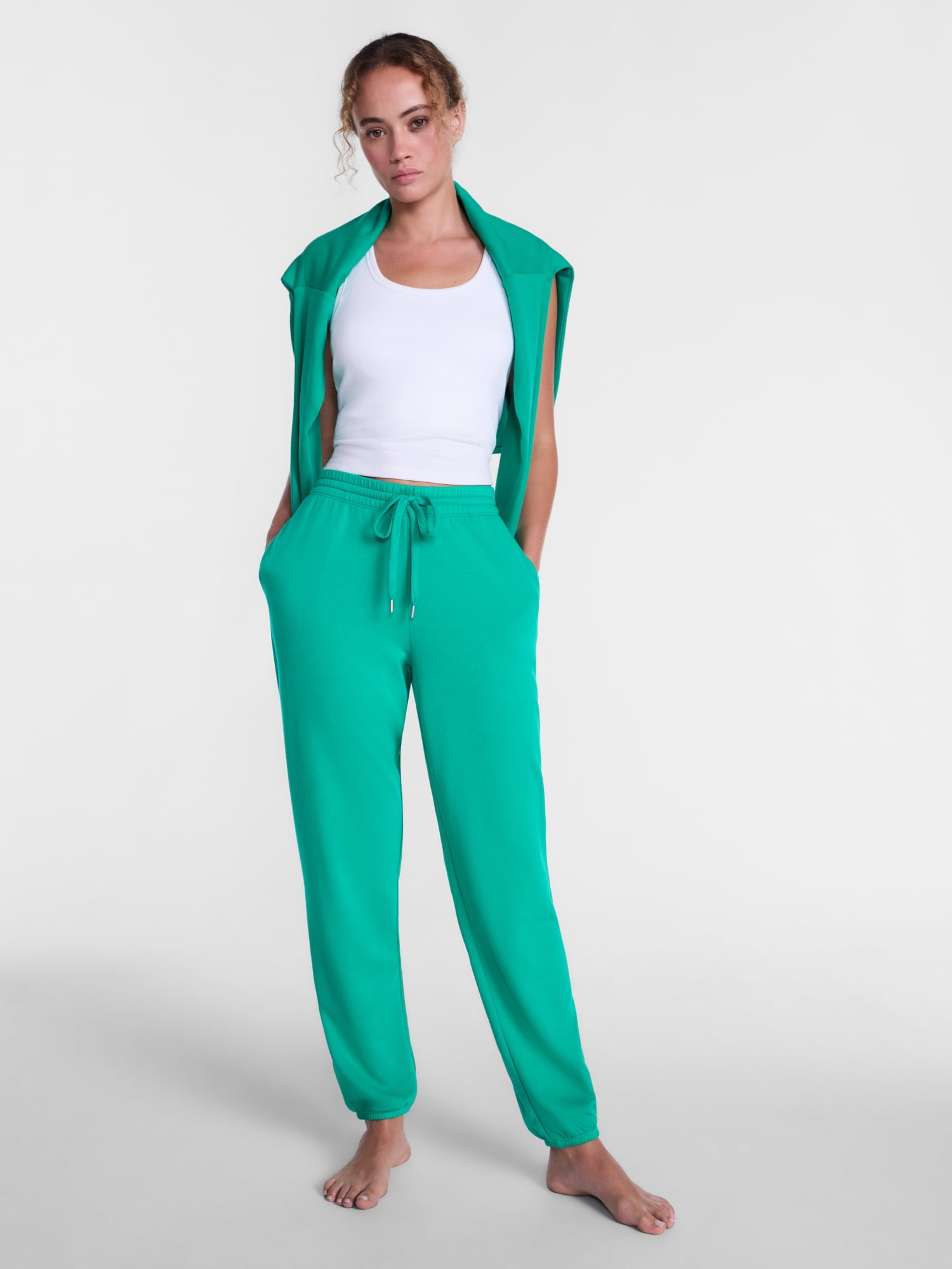 Joyspun Women's Fleece Sleep Pull On Jogger, Sizes XS to 3X