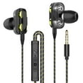 thumbnail image 1 of Hicess Dual Dynamic Circle Heavy Bass In-Ear Wired Earphone Headphone with Microphone, 1 of 6