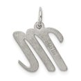 thumbnail image 4 of Sterling Silver Script Letter M Initial Charm Pendant, 4 of 4