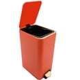 thumbnail image 5 of Modern Step On Garbage Bin 12L Step Trash Bin Orange Foot Pedal Trash Can Home For The Kitchen, Bedroom, Living Room, Study, 5 of 14