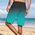 thumbnail image 4 of XIAOCHA Men's Solid Color Swim Trunks Elastic Drawstring Waist Loose Fit Beach Boardshorts, 4 of 7