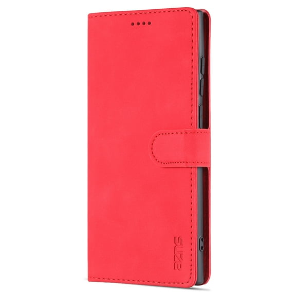 Allytech Compatible with Samsung Galaxy S23 5G, Galaxy S23 Wallet Case, Flip Stand Magnetic Closure Anti-Scratch Protective Card Slots Case for Samsung S23 5G, Red