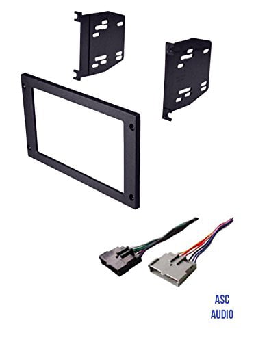 ASC Audio Car Stereo Dash Install Kit and Wire Harness for Installing an Aftermarket Double Din Radio for 2006 2007 2008 Nissan 350Z 