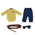 thumbnail image 3 of Boy Shirt Suspender Pants Fine Stitching Fashion Elegant Baby Boy Gentleman Suit Para Fiestas De Cumpleaños ANGGREK Otros, 3 of 8
