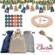 thumbnail image 1 of Juego de 24 bolsas de regalo de Navidad para manualidades con pegatinas de números de Adviento, bolsas de tela, bolsas de regalo para manualidades de bricolaje para hombres y niños, 1 of 4