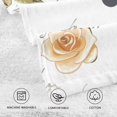 thumbnail image 3 of Coolnut Hand Towels Music Florals Patterned 2 PCS, Cotton Bath Towel for Drying Face Hands Body Decorative Water Absorbent Lightweight Towels for Bathroom Ktichen Travel Gym, 16"x28", 3 of 6