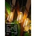 thumbnail image 5 of Brightown Outdoor String Lights LED 100FT Patio Lights with 52 Shatterproof ST38 Dimmable Vintage Edison Bulbs, Waterproof Outside Hanging Lights for Backyard Deck Garden Party Xmas Decor, 2700K, 5 of 8