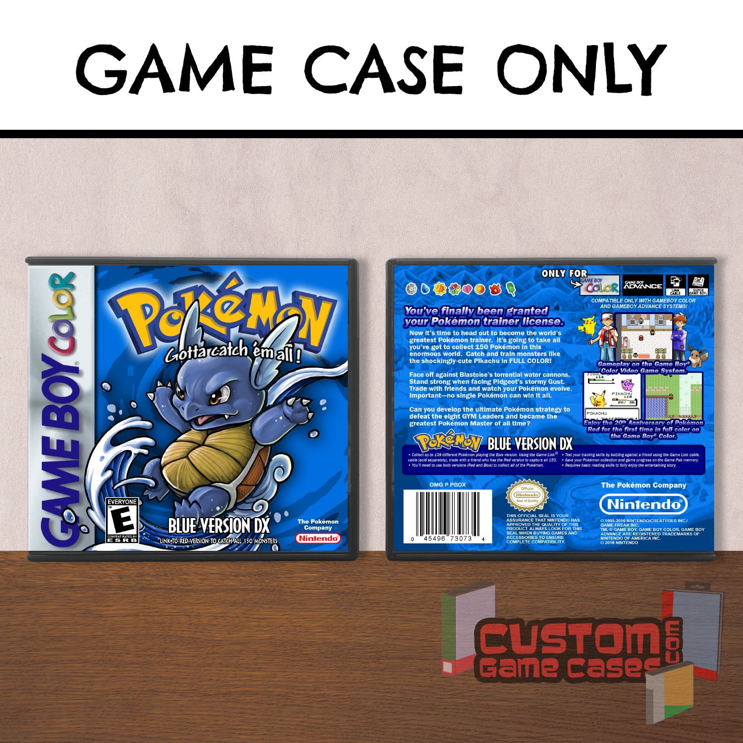 Pokemon™ Blue Version DX | (GBC) Game Boy Color - Game Only - Game - Walmart.com