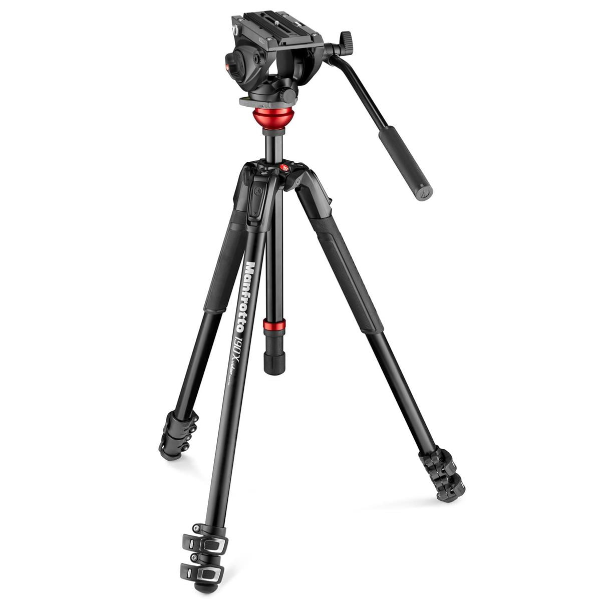 Manfrotto 190X 3-Section Aluminum Video Tripod with 500 Fluid Video Head - Walmart.com
