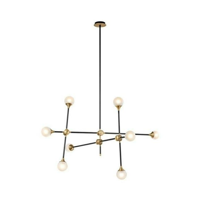 Control Brands LM3648PBLKBRS Lustre Serti & 44; Noir Mat & Laiton Antique