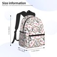 thumbnail image 4 of Lsque Cartoon Cow Classic Casual Backpack - Large Capacity Water-Resistant Backpack for School, Work, Travel, and Outdoor Activities, 4 of 8
