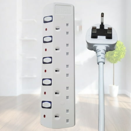 Uk Travel Plug Adapter Travel Strip with Multisocket Multiple Sockets and Independent Switches Surge for Travelers Global Trips Singapore value