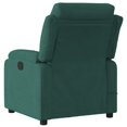 thumbnail image 2 of vidaXL Massage Recliner Chair Dark Green Velvet, 2 of 5