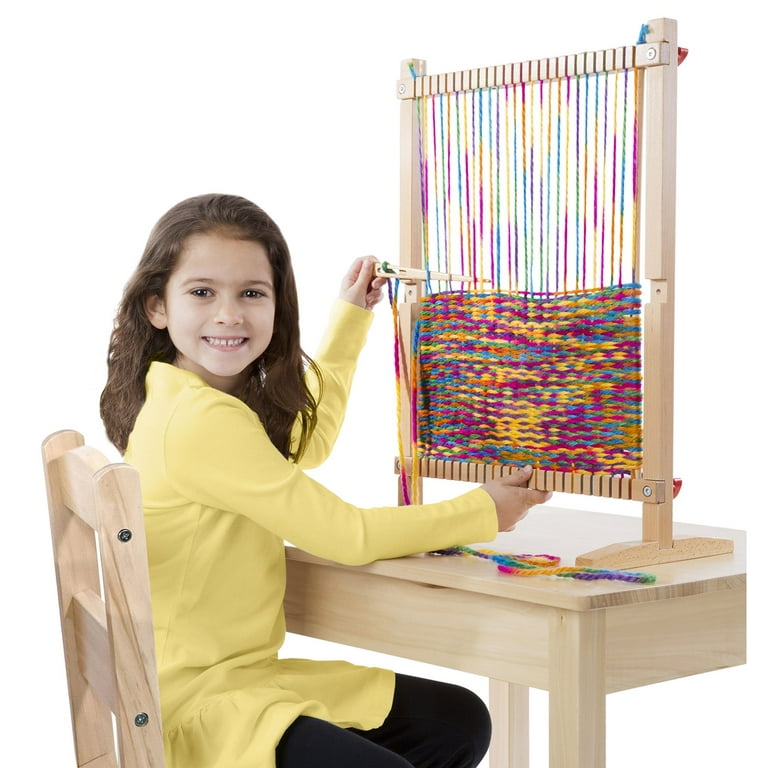 Melissa & Doug Wooden Multi-craft Weaving Loom: Extra-large Frame (22.75 X  16.5 Inches) : Target