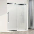 thumbnail image 6 of Vigo VG6021MGFL6076L Elan E-Class 76" High X 60" Wide Sliding Frameless Shower Door -, 6 of 7