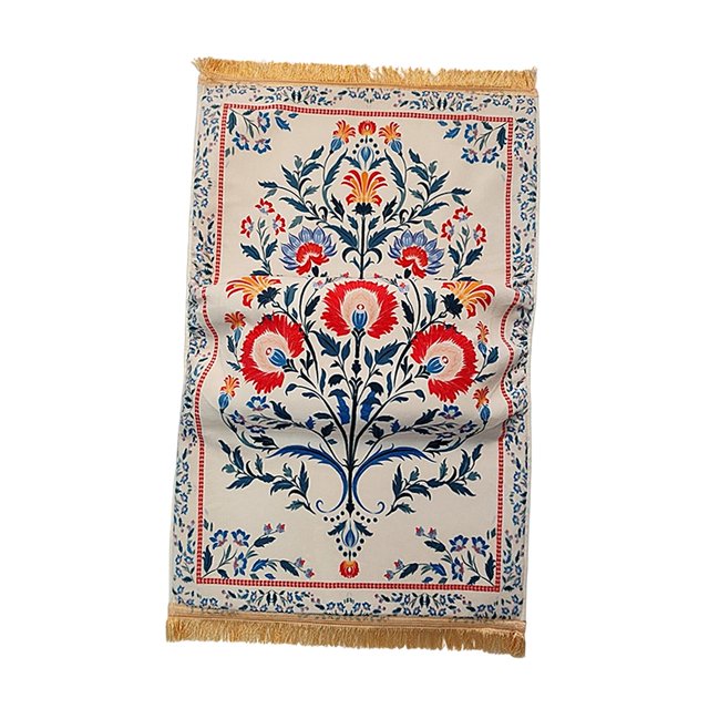 jifeng Prayer Rug Prayer Carpet Mat Ramadan Gift Soft Pray Rug Portable 27.6x43.3inch Style A