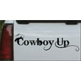 thumbnail image 1 of Cowboy Up With Hat Car or Truck Window Decal Sticker, 1 of 1