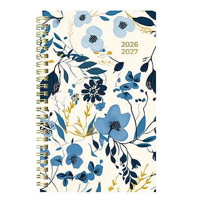 2026-2027 Blueline Academic 8" x 5" Weekly & Monthly Planner, Poly Cover, Blossom Yellow (CA114PG.01)