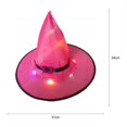 thumbnail image 1 of Sombrero de bruja LED brillante para decoración de Halloween, luces de Halloween para niños, adorno colgante para árbol al aire libre, accesorios de decoración para el hogar y el jardín Fivean unisex, 1 of 2