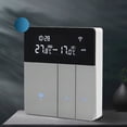 thumbnail image 3 of Smart Water Heating Thermostat with WiFi Connectivity, App/Touch/Voice Control, Large LCD Display, Antifreeze & Temperature Compensation Functions - White ABS Material, 5-60°C Temperature Range, NTC, 3 of 6