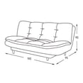 thumbnail image 4 of Sofa Cama Ikasa Muebles Capitonado Color Café, 4 of 4